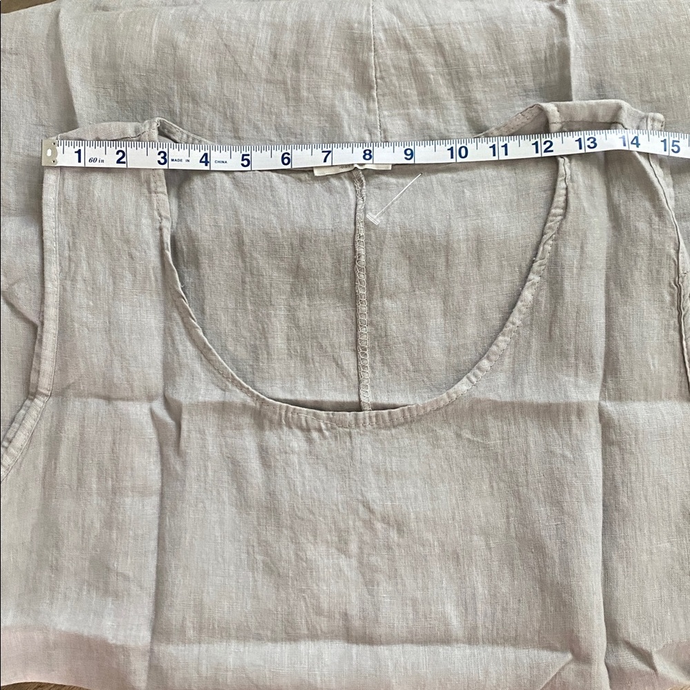Emporium 100% linen made in Italy tunic dress. Soft grey - Picture 10 of 11